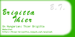 brigitta thier business card